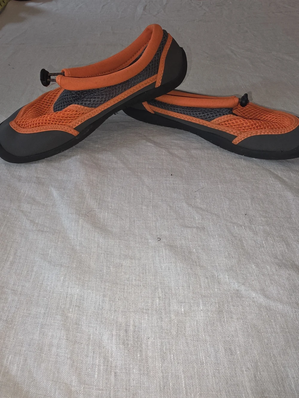 wonder nation Orange and Gray Kids Water Shoes with Toggle